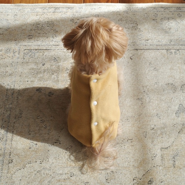 【マリーゴールド リバーシブル着るケット】メルトンフリース あったか着る毛布