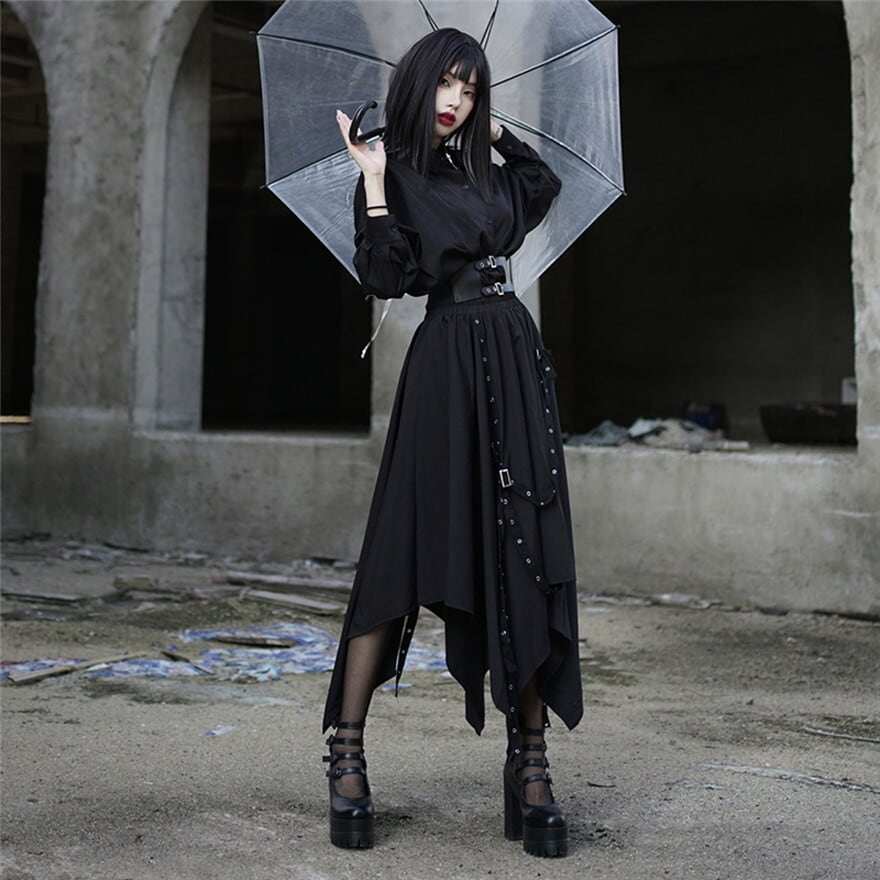 ゴスロリ通販 With U セットアップ ロングシャツ スカート