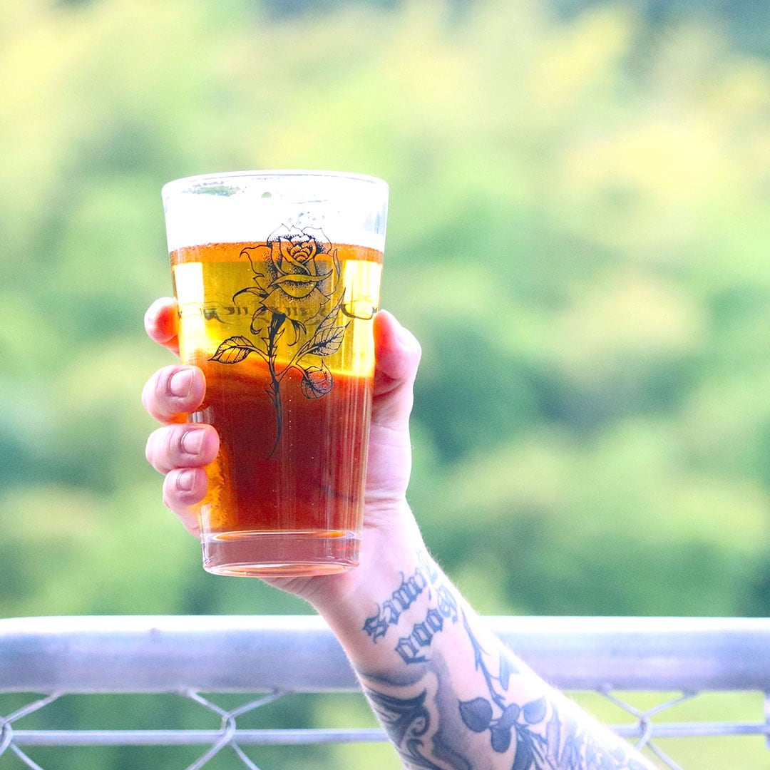 LINKAGE (リンケージ) ROSE PINT GLASS ビールグラス ビアグラス