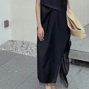 チュールレイヤードワンピース　A2135