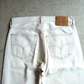 90s Levi’s 501 デニムパンツ ブリーチ ホワイト W32
