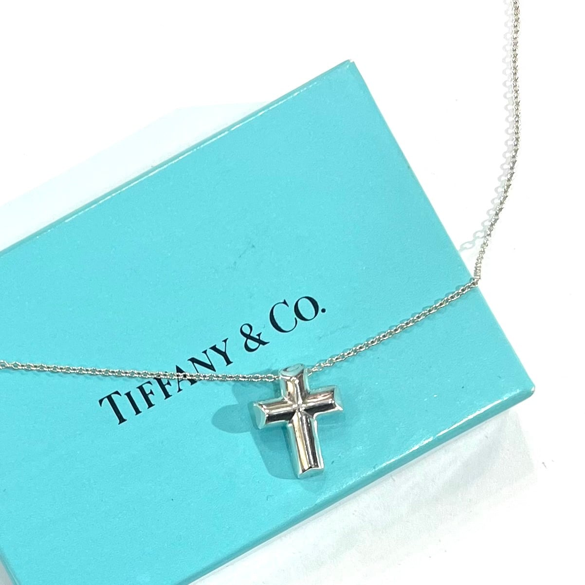 TIFFANY&CO.】2633 テンダネスハート クロスネックレス SV925 41cm