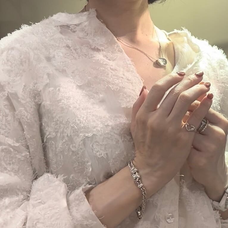 TIFFANY&CO】1968 オープンハートリング／8号／シルバー925／エルサ