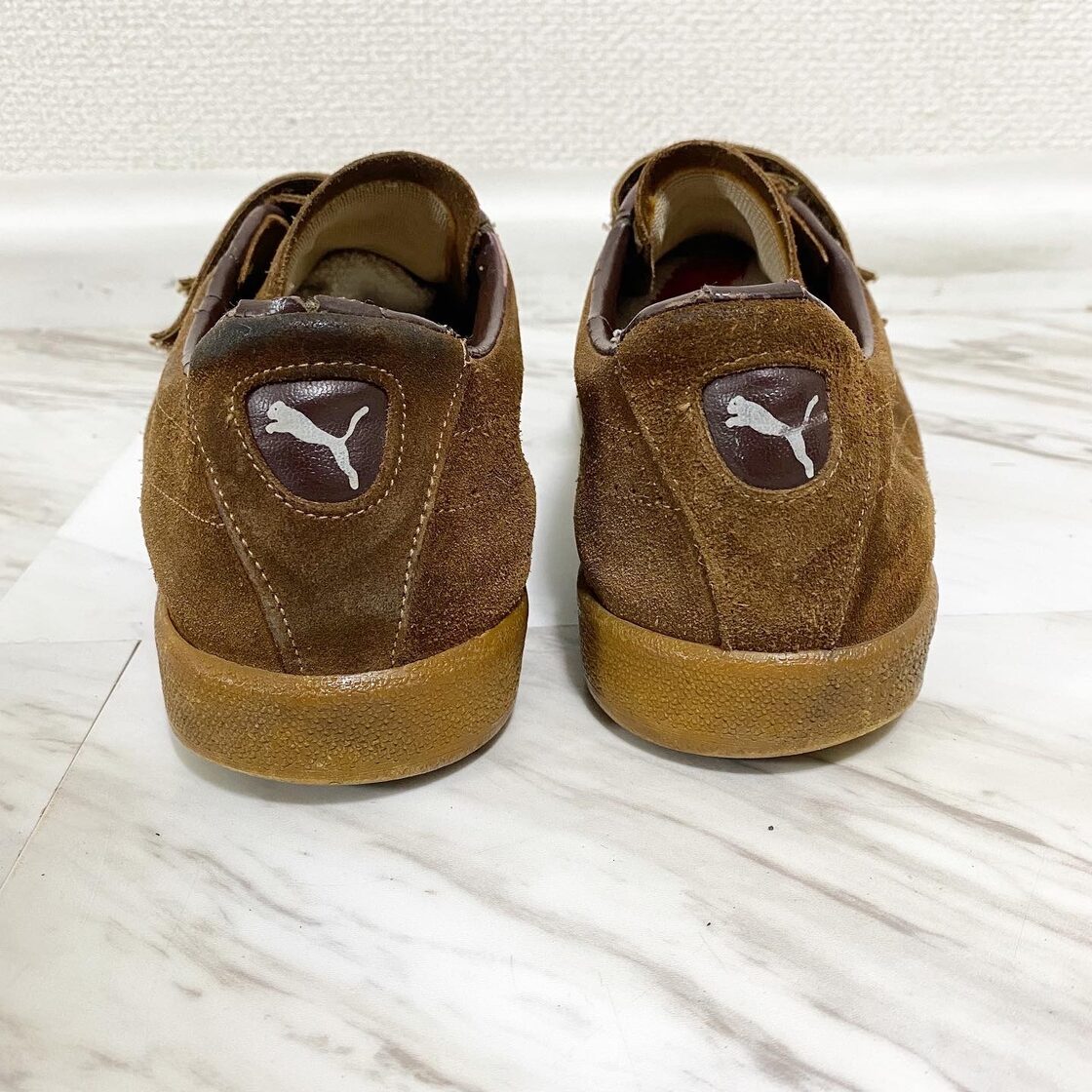 vintage 70s〜80s puma swede brown velcro sneaker﻿ | Pay ID