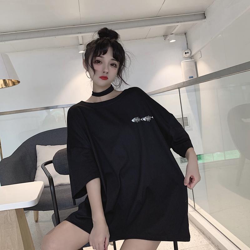 ネットレッド原宿スタイル夏半袖レディース2020新夏香港スタイルインルーズTシャツトップトレンド 萌量不足66253166535