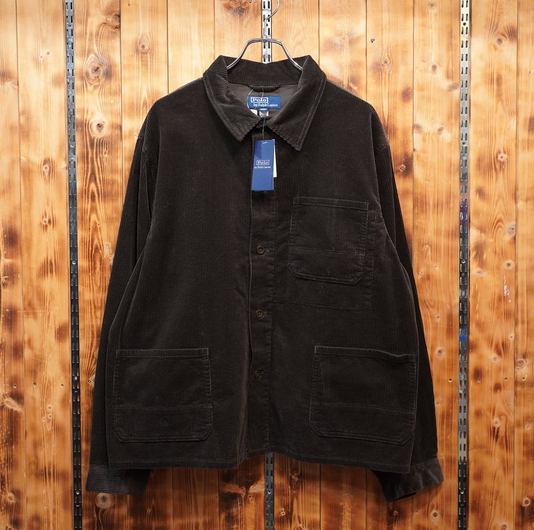 未使用タグ付き Polo Ralph Lauren コーデュロイ カバーオール L/ダークブラウン ラルフローレン