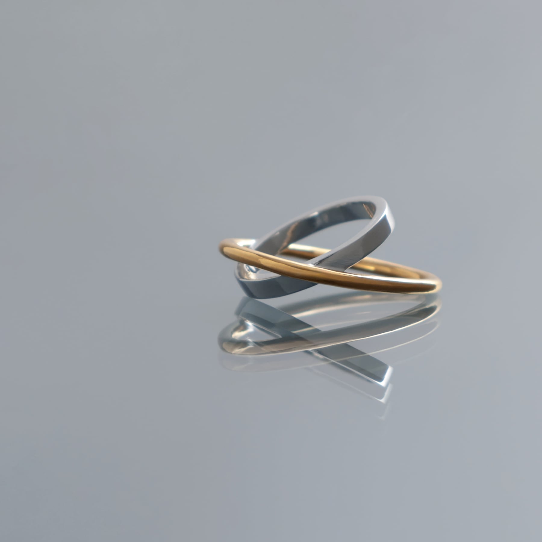 circle & oval overlap ring [luslep4] / Y2401CTR5247 | YArKA official