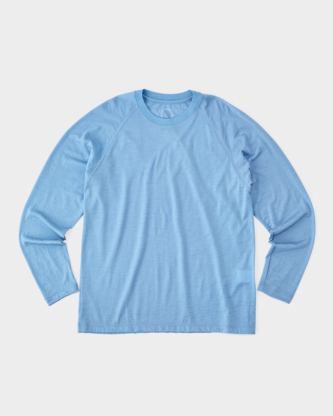 山と道 / 100% Light Merino Long Sleeve - Unisex #Light Blue