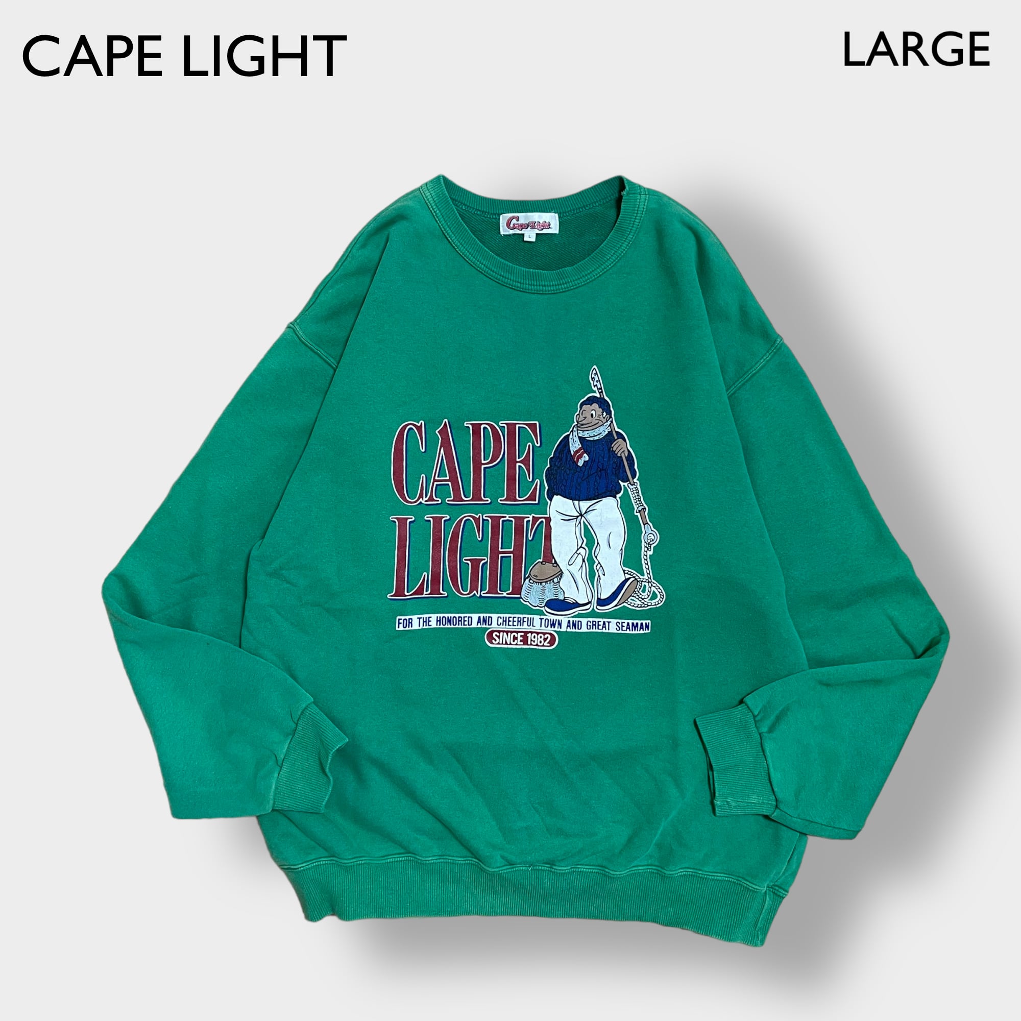 CAPE LIGHT 90s 日本製 スウェットシャツ トレーナー バックプリント L