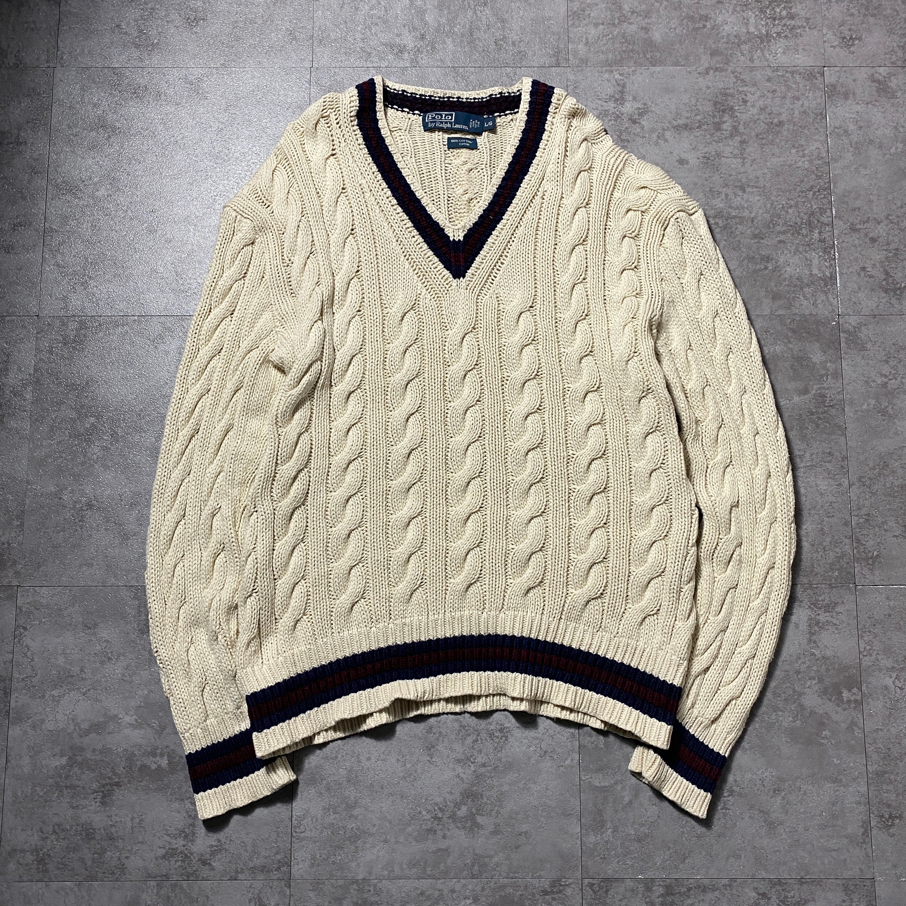 90's Polo by Ralph Lauren ポロバイラルフローレン Vネック チルデン