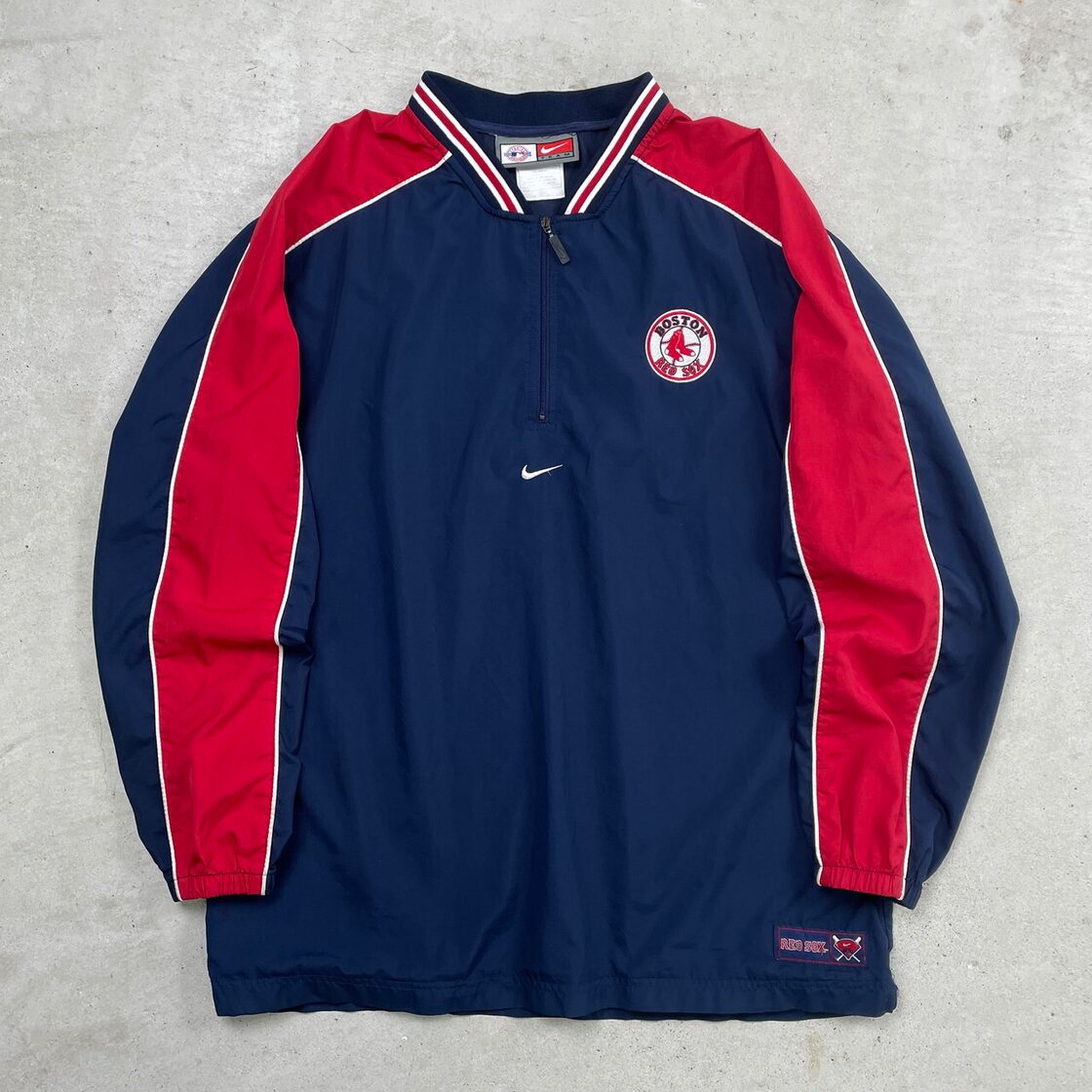 90年代~00年代 NIKE TEAM ナイキ チーム Vネック ハーフジップ 