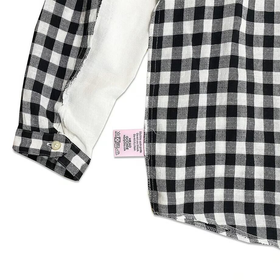 2FACE W-GAUZE GINGHAM CHECK SHIRTS / HEAD GOONIE