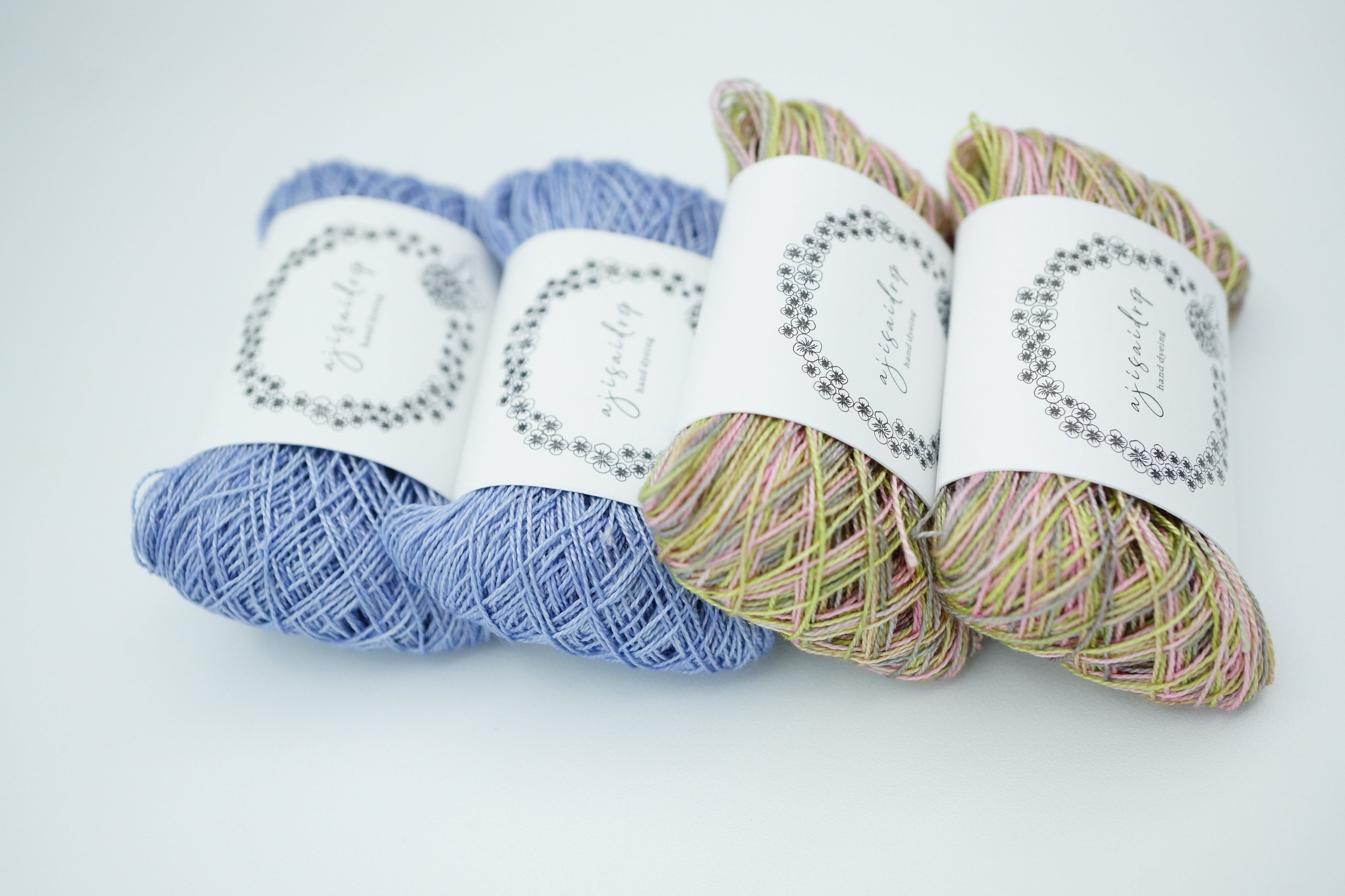 手染め糸 フリンジ˸ꕤ 手染め糸-hand dyeing threads- | ajisaidrop