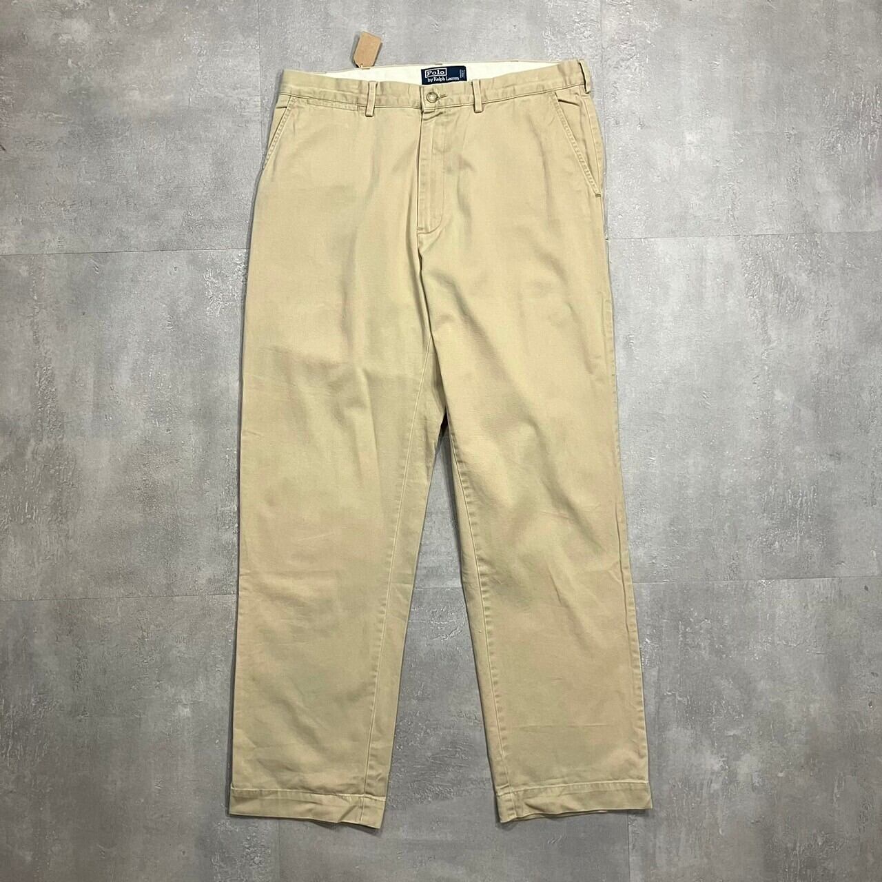 《実寸W35L31》POLO RALPH LAUREN ポロラルフローレン テーパード チノパンツ no.3857