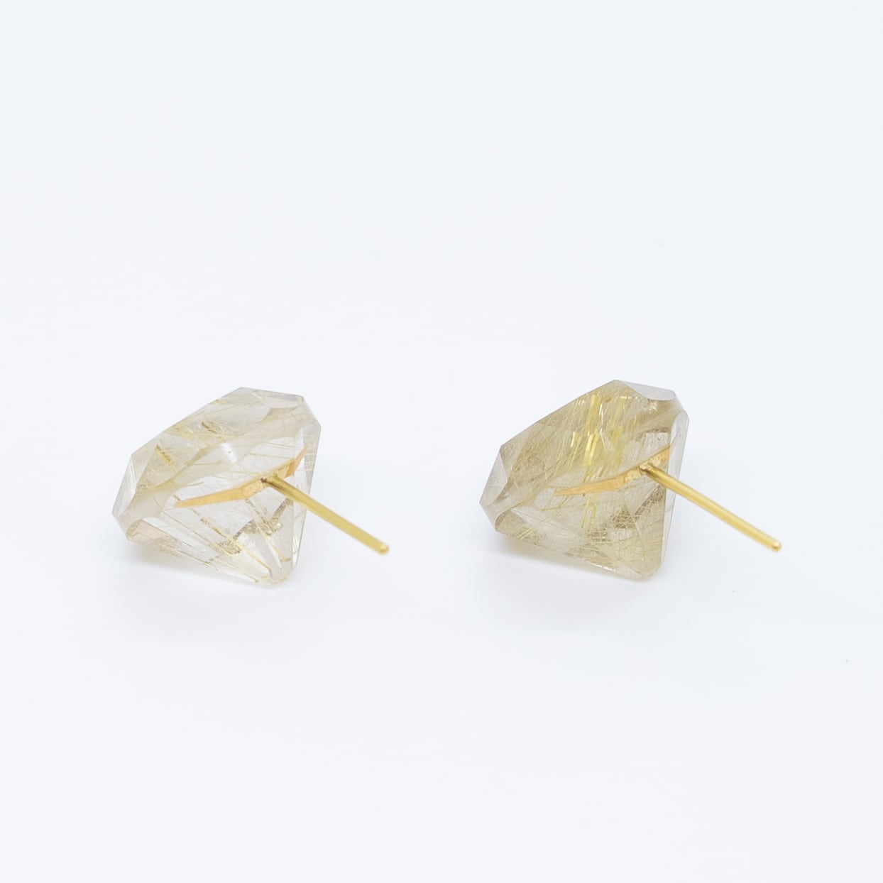 etsuko sonobe ルチルクォーツピアス(シングル)K18YG Etsuko Sonobe｜ピアス｜ルチルクォーツ | jewelboxofs