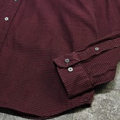 Eddie Bauer houndstooth corduroy shirt