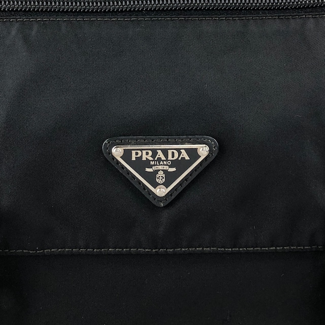 PRADA プラダ ショルダーバッグ ブラック トライアングルロゴ ナイロン メッセンジャーバッグ vintage ヴィンテージ オールド vii5a2