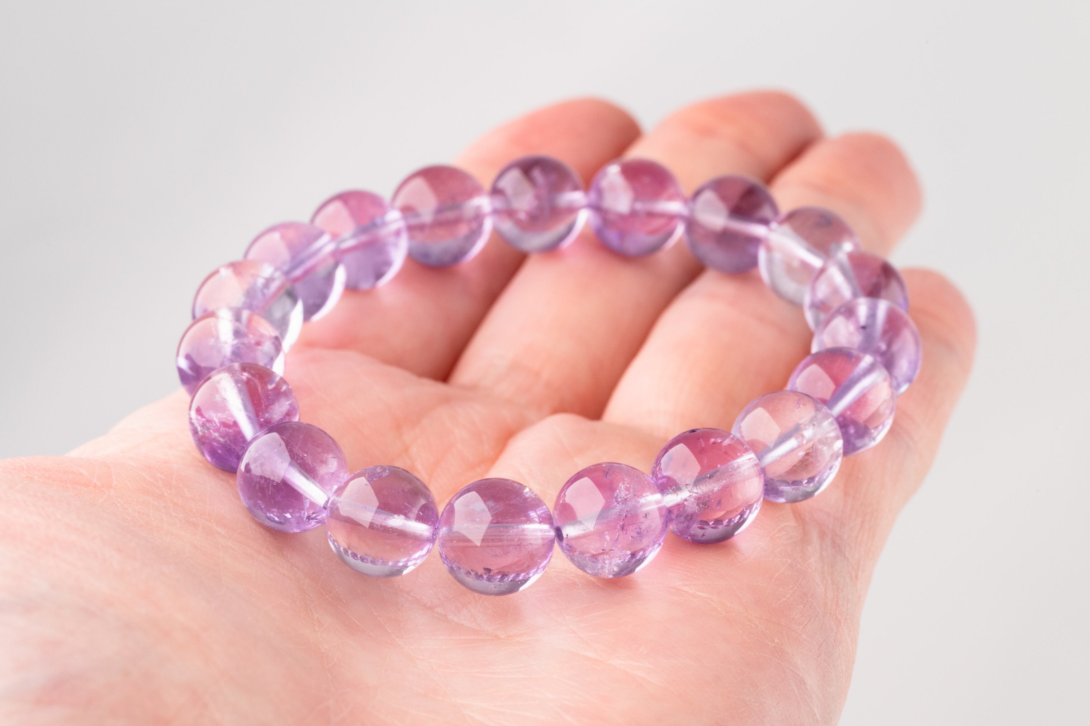◇一点物◇【高品質】ラベンダーアメジスト ブレスレット 10.5mm