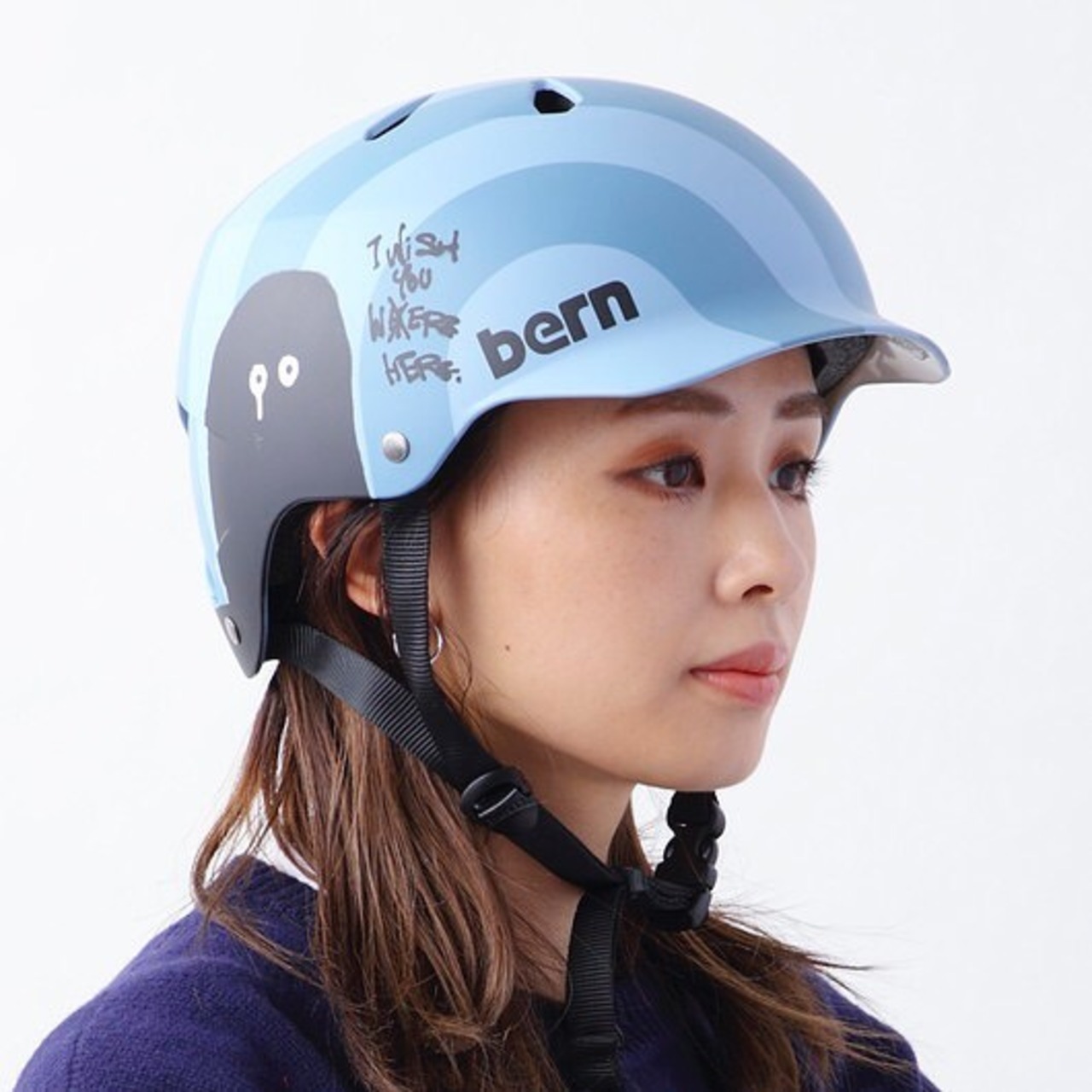 BERN × RYUJI KAMIYAMA / WATTS / BLUE / 神山 隆二 / ヘルメット / 大人用  / ブルー