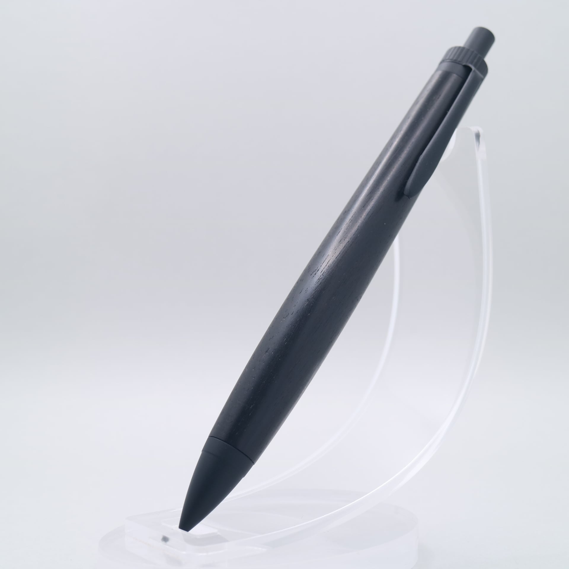 黒檀 × マットブラック｜木の質感を楽しむ木軸ペン｜250713 ボールペン