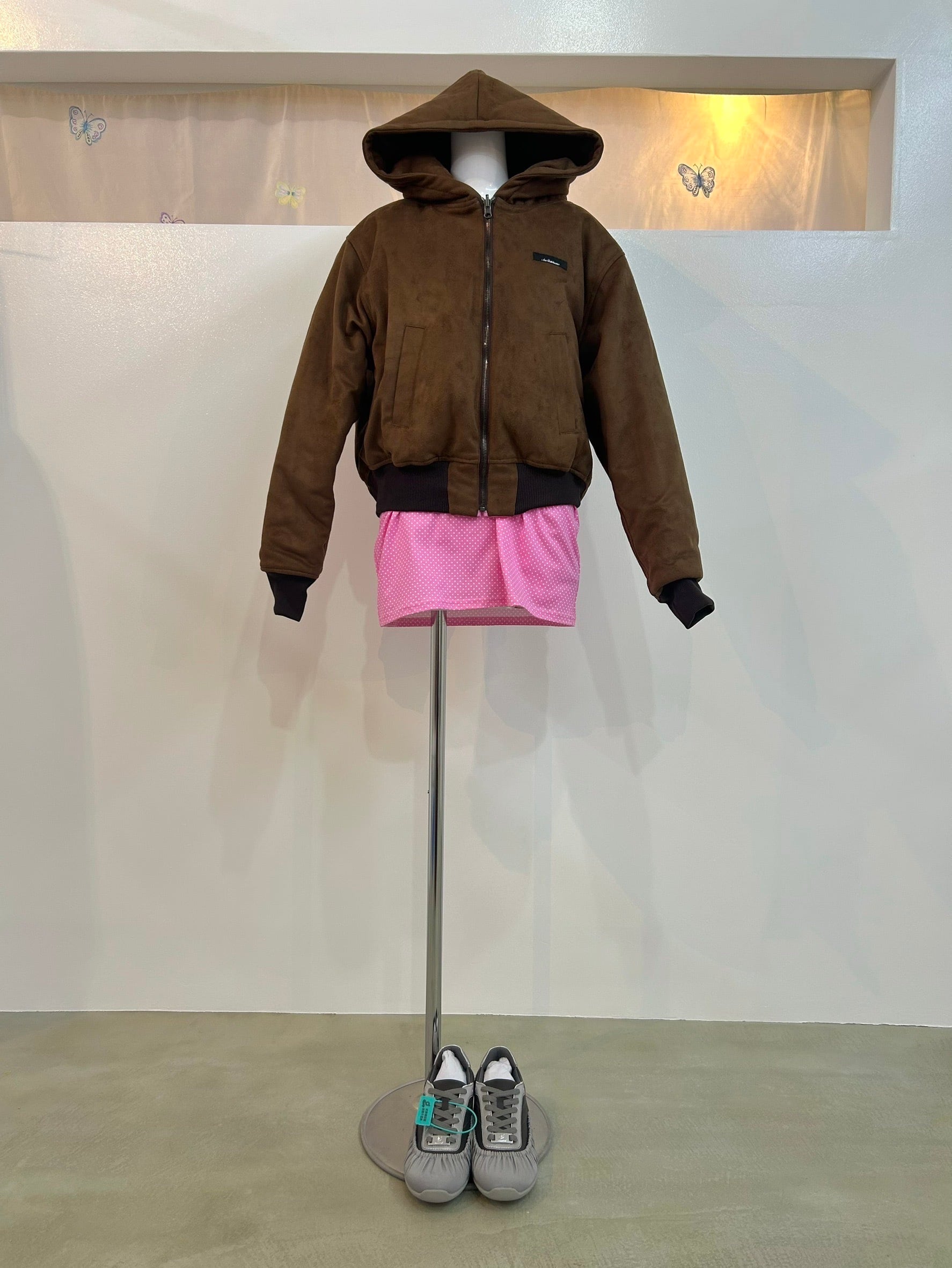 Ans Dotsloevner mini skirt w/tag / pink dot | itimi