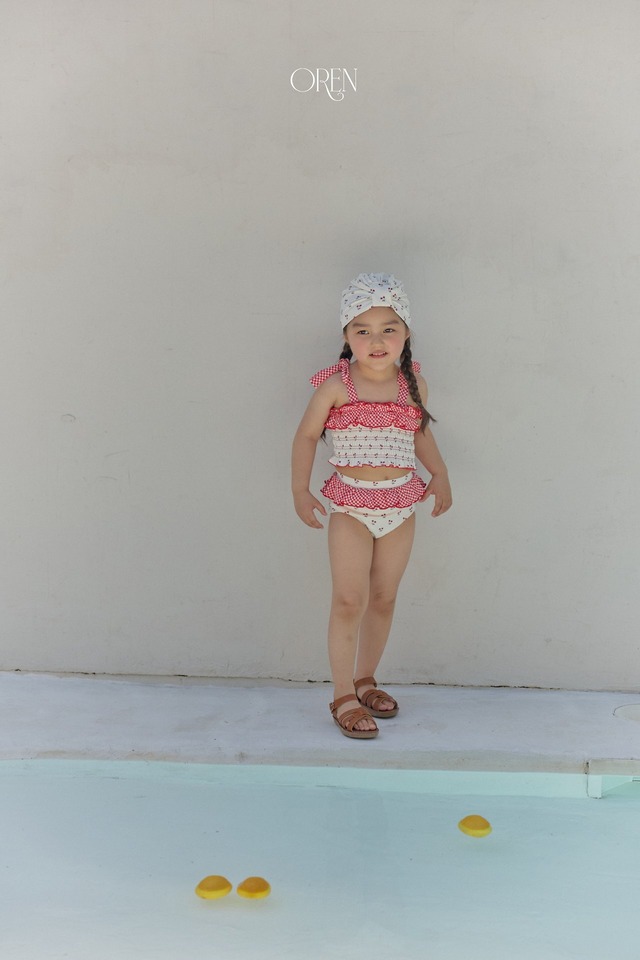 ※お洋服と同梱限定※【6/11〆予約】<OREN> Rochelle cherry swim cap