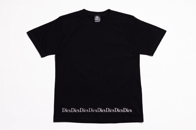 Dics Line Tシャツ ブラック×シルバー