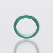 【12,5号】ダークピーコック ！くり抜き甲丸リング A貨翡翠 jd_rg1466