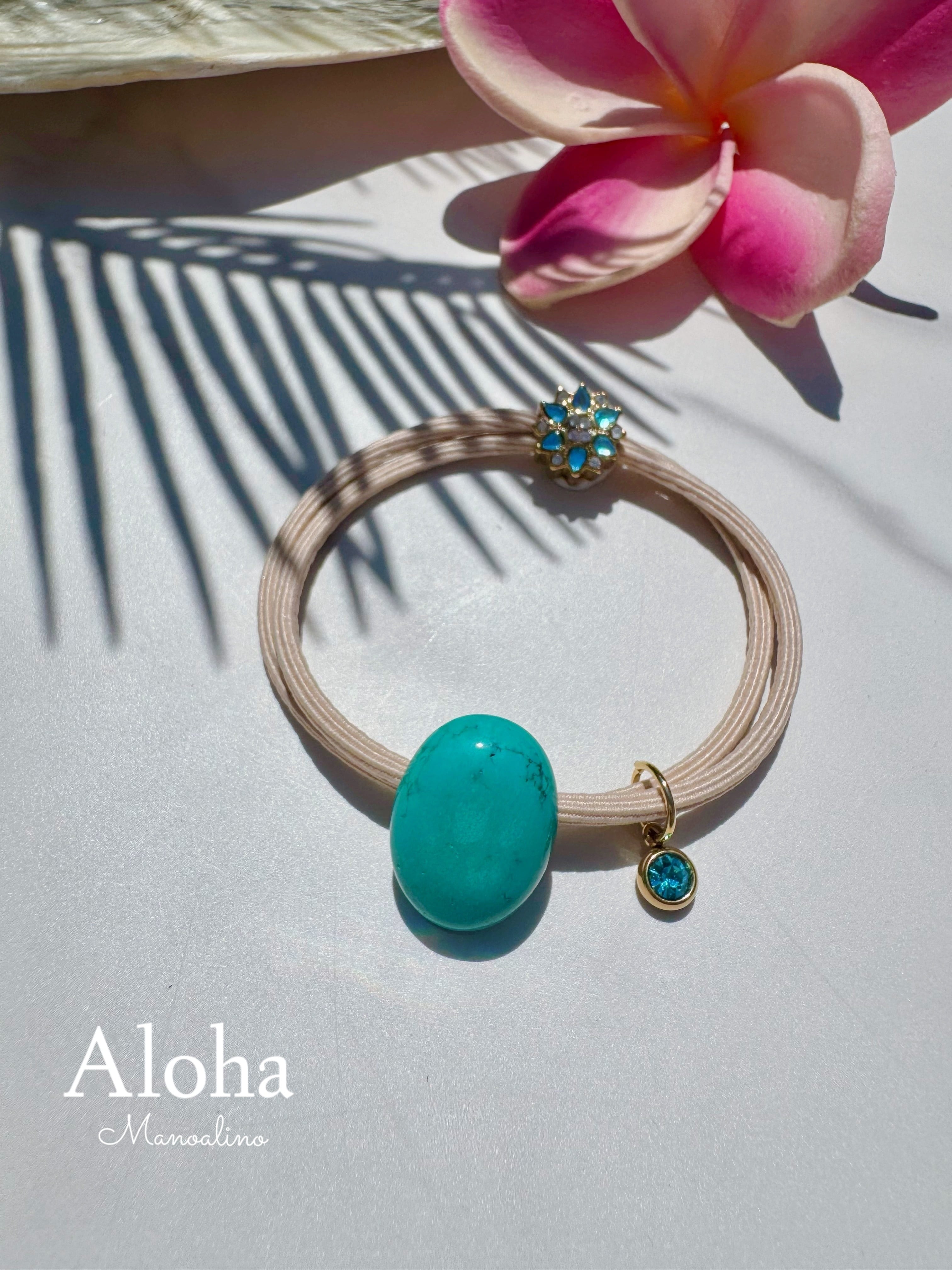 BabyTurquoise hair accessory(ベビーターコイズヘアゴム)