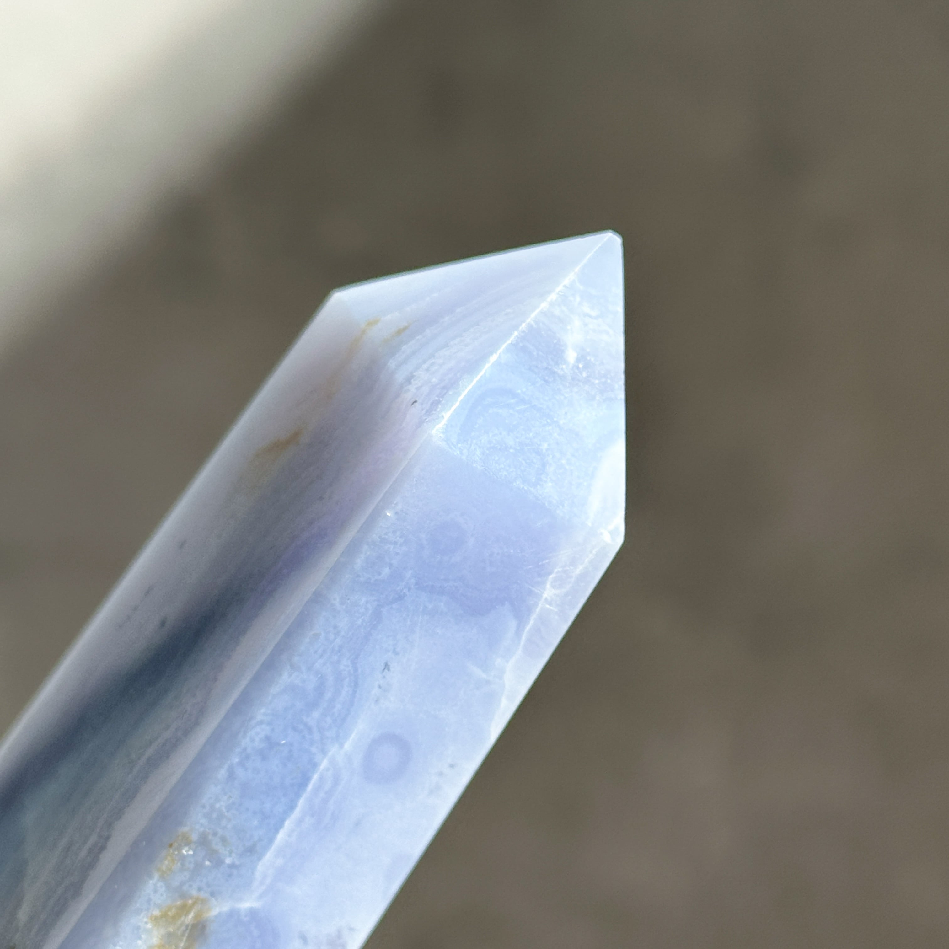 ブルーレースアゲート タワー 12◇ Blue Lace Agate ◇天然石・鉱物