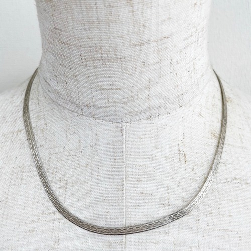 Vntage 925 Silver Snake Chain Necklace Made In Italy