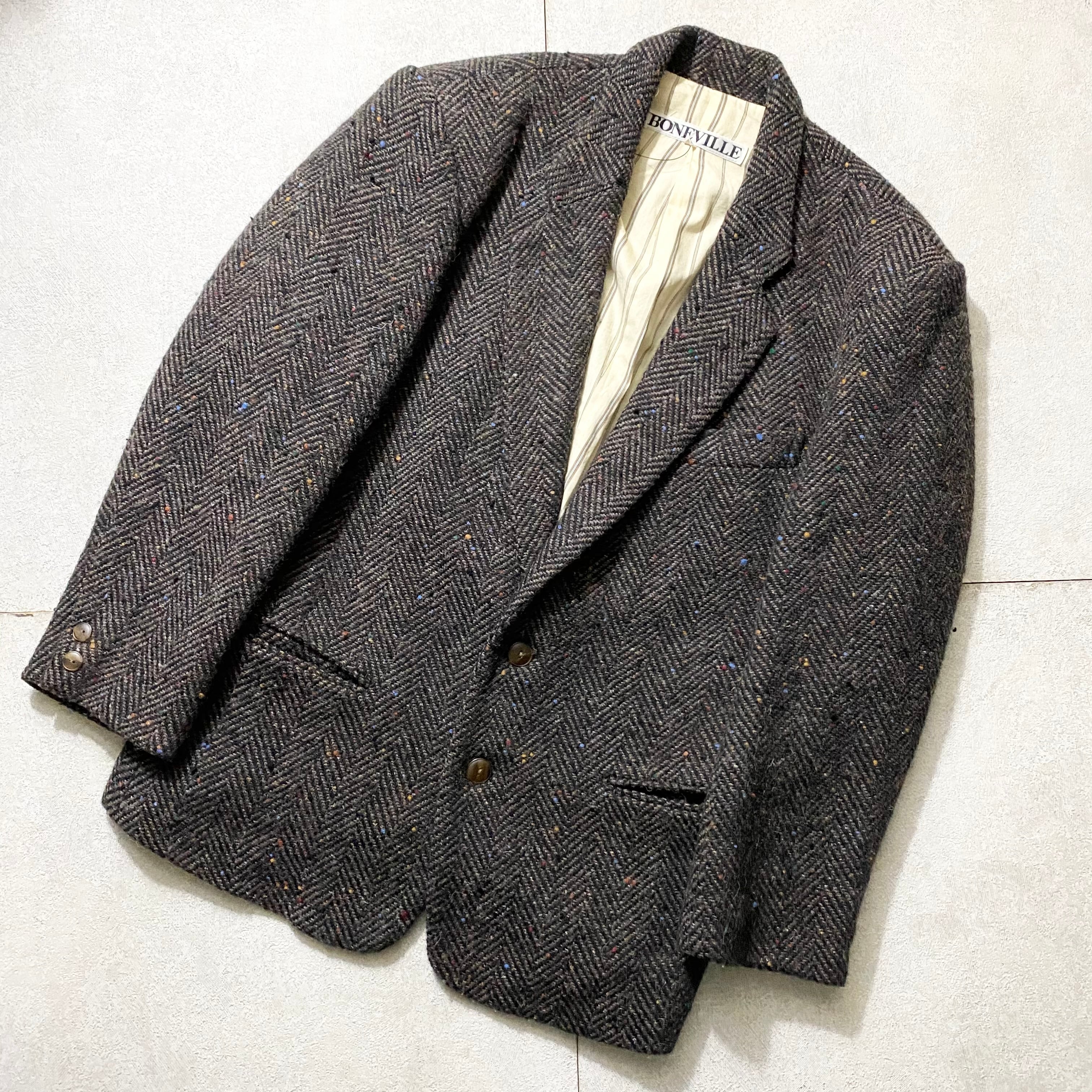 vintage BONEVILLE by MASSIMO OSTI nep tailored jacket | NOIR ONLINE