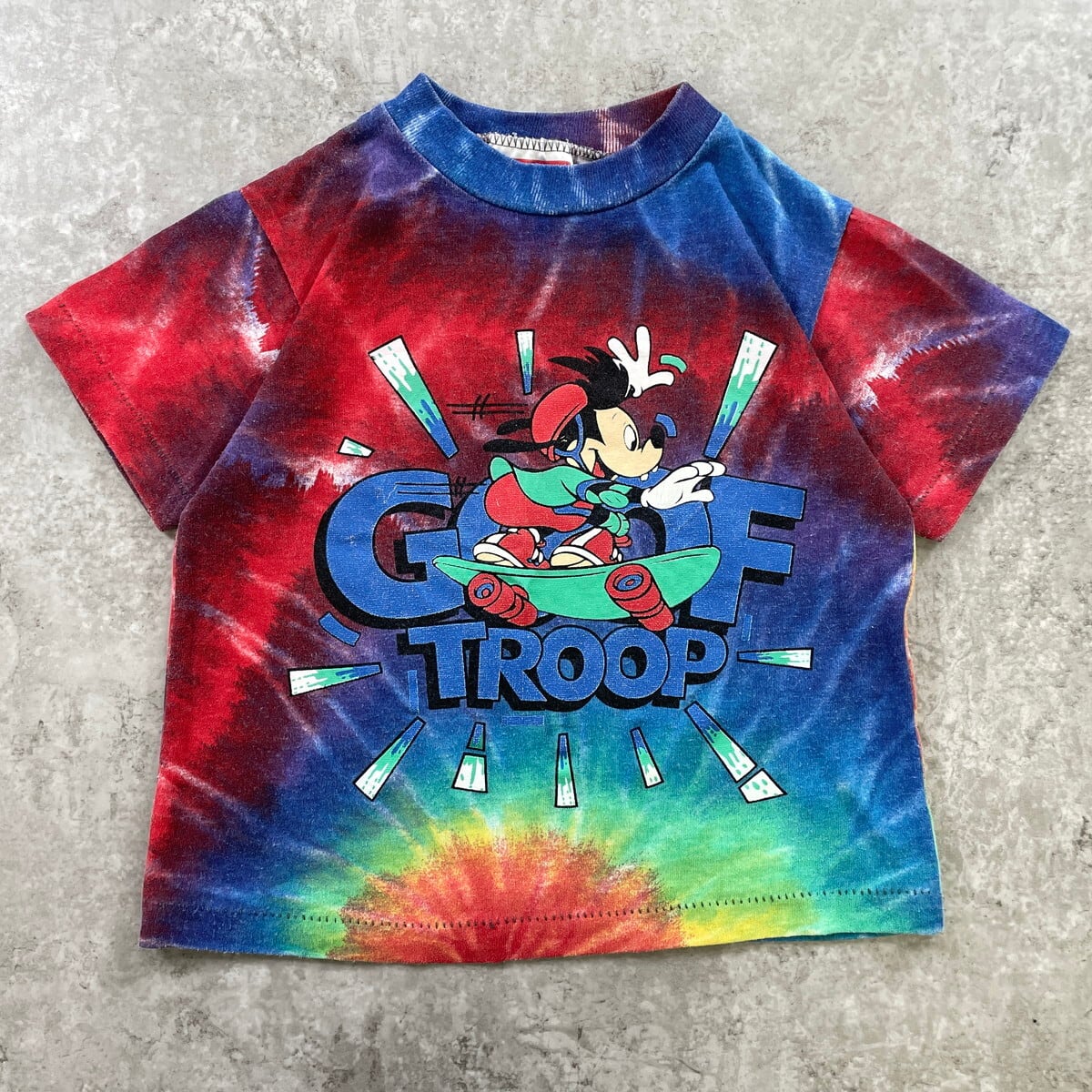 ディズニー 90s 全刺繍 ミッキーマウス ベースボールシャツ XL 6619 kids】90年代USA製 ディズニー ミッキーマウス GOOF TROOP マックス