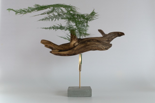 Driftwood flower vase 115 -Cement L -