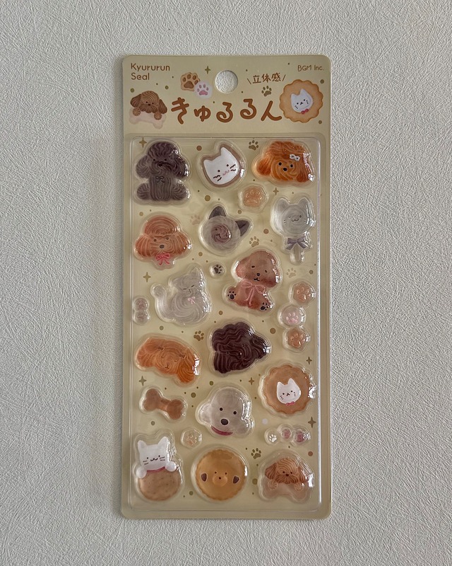 きゅるるんシール ふわふわanimals