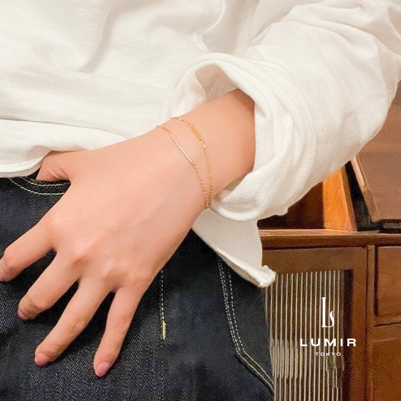 ダブルレイヤーシャイニーブレスレット