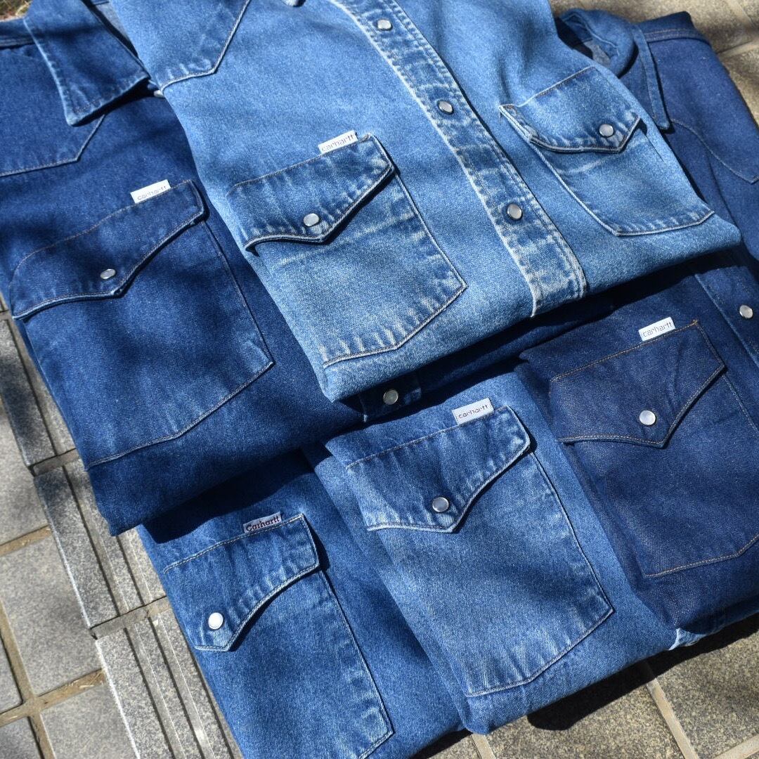 80's ~ carhartt デニム切り替えシャツ | edenvillekenya.com