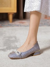 【0292】Ribbon Pearl Lace Pumps Shoes