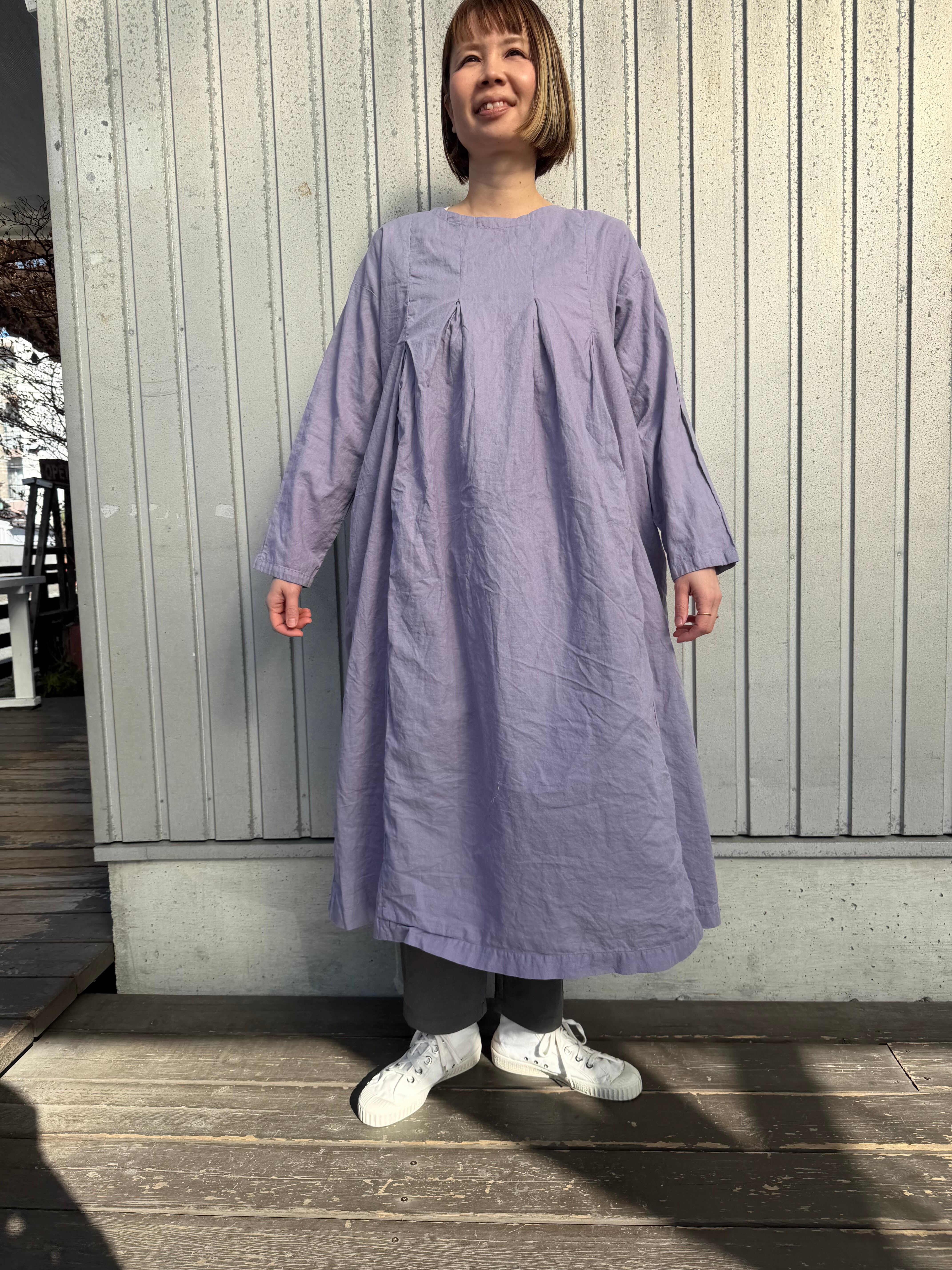 綿麻平織タックワンピース/ tukuroi'26SS/TK211267 | WACKY