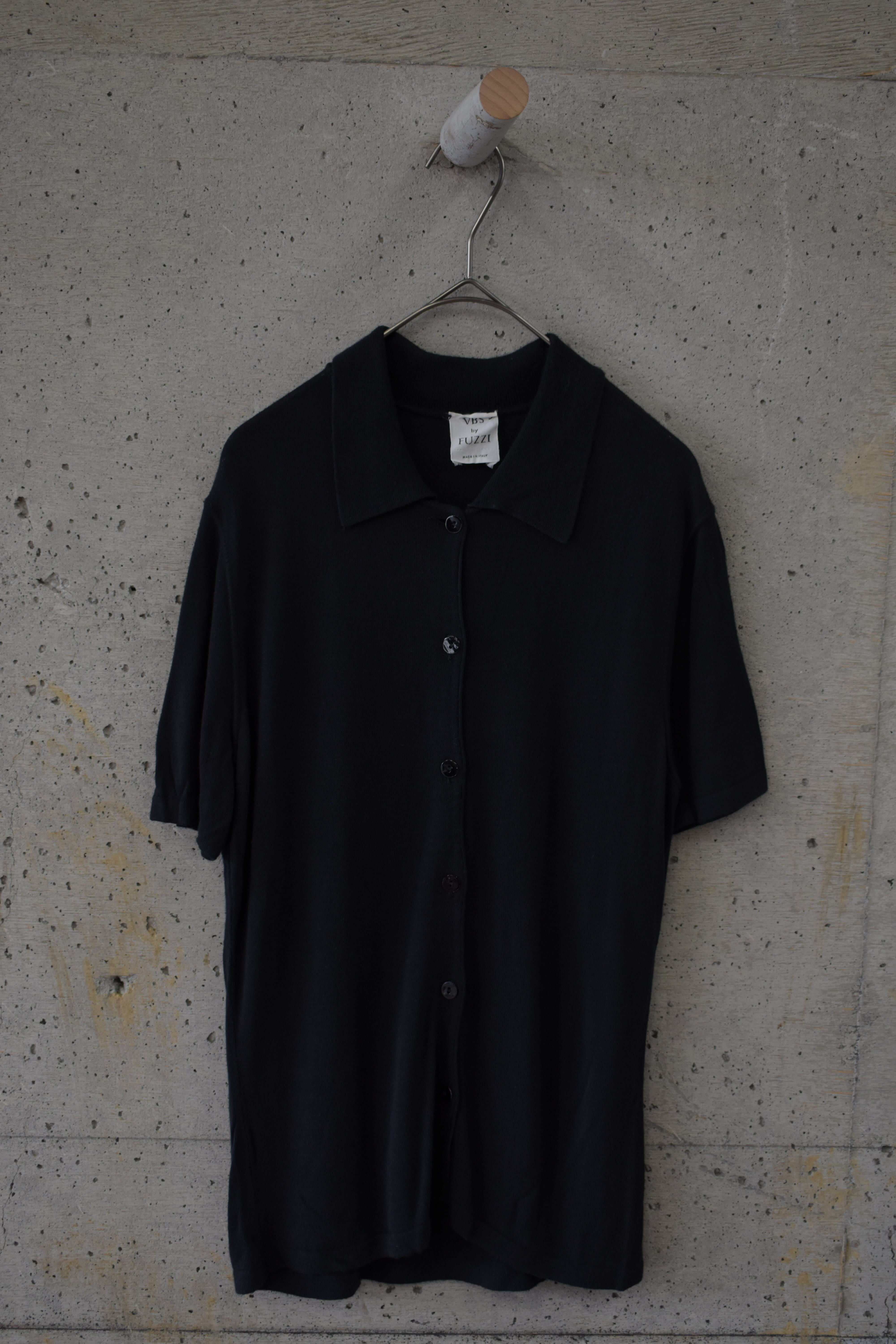 Simple black knit cardigan