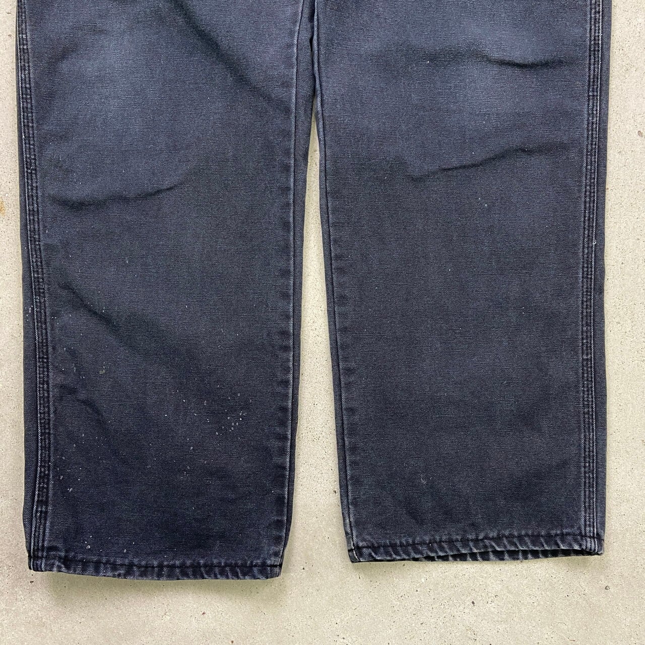 Dickies　ペインターパンツ　ブラック　ディッキーズ フェード　ダック地 Dickies（ディッキーズ） ダック地ワークペインターパンツ メンズW42