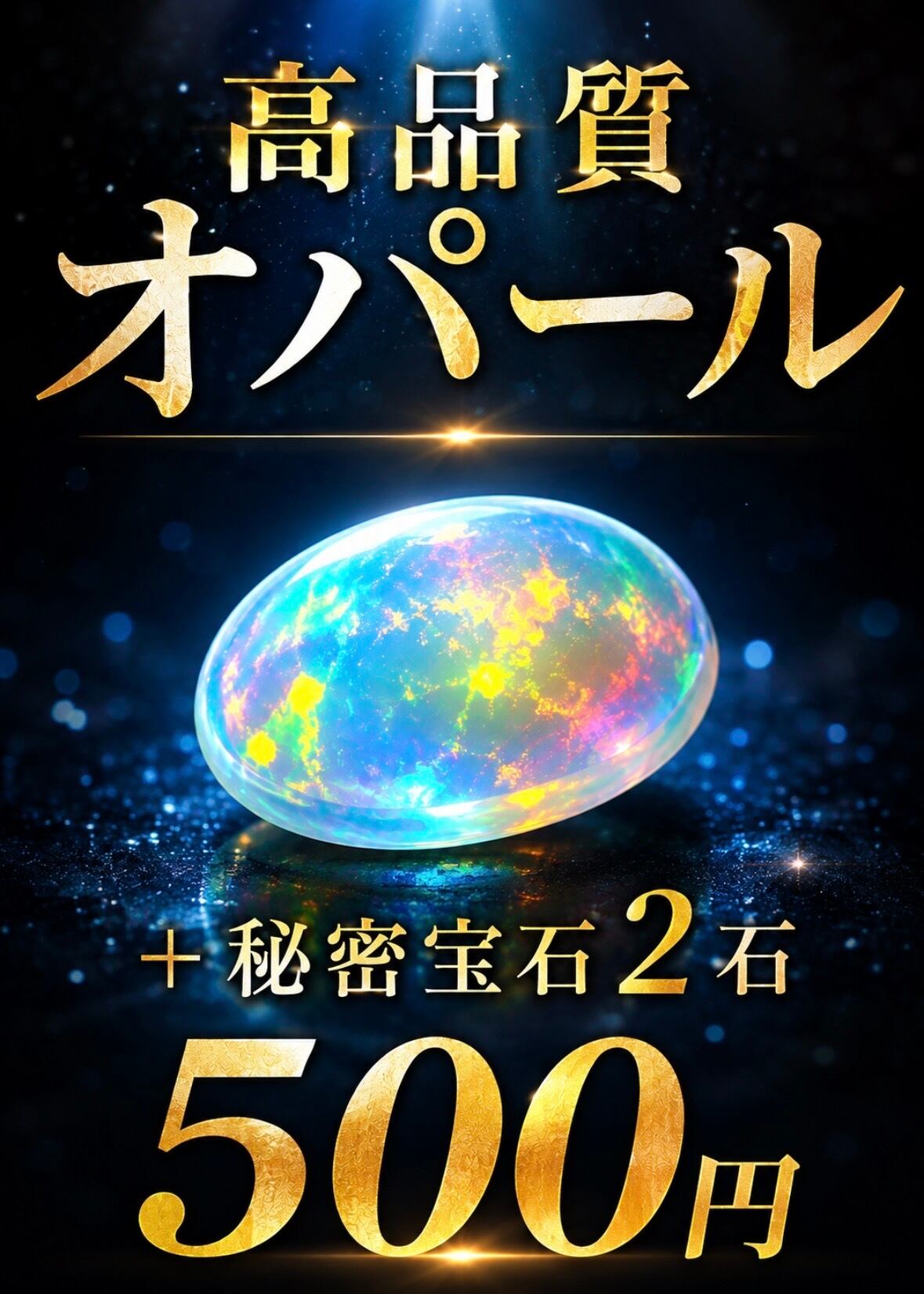 キラキラアマゾナイトとオパール R914 500円】高品質オパール ＋ 秘密宝石2石 [DK-1409] | 宝石屋 | DIGNITY