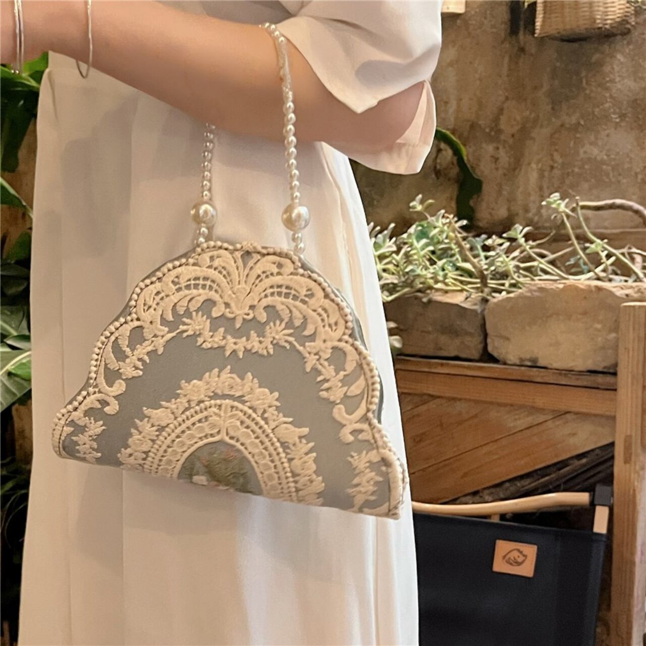 エレガントレース クラシカルバッグ 2color BA12