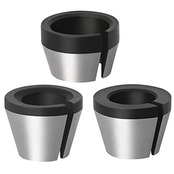 Bestgle3本セットトリマーコレットチャック 6mm/6.35mm/8mmリョービ コレットチャックトリマ用 トリマーアクセサリ コレットチャック