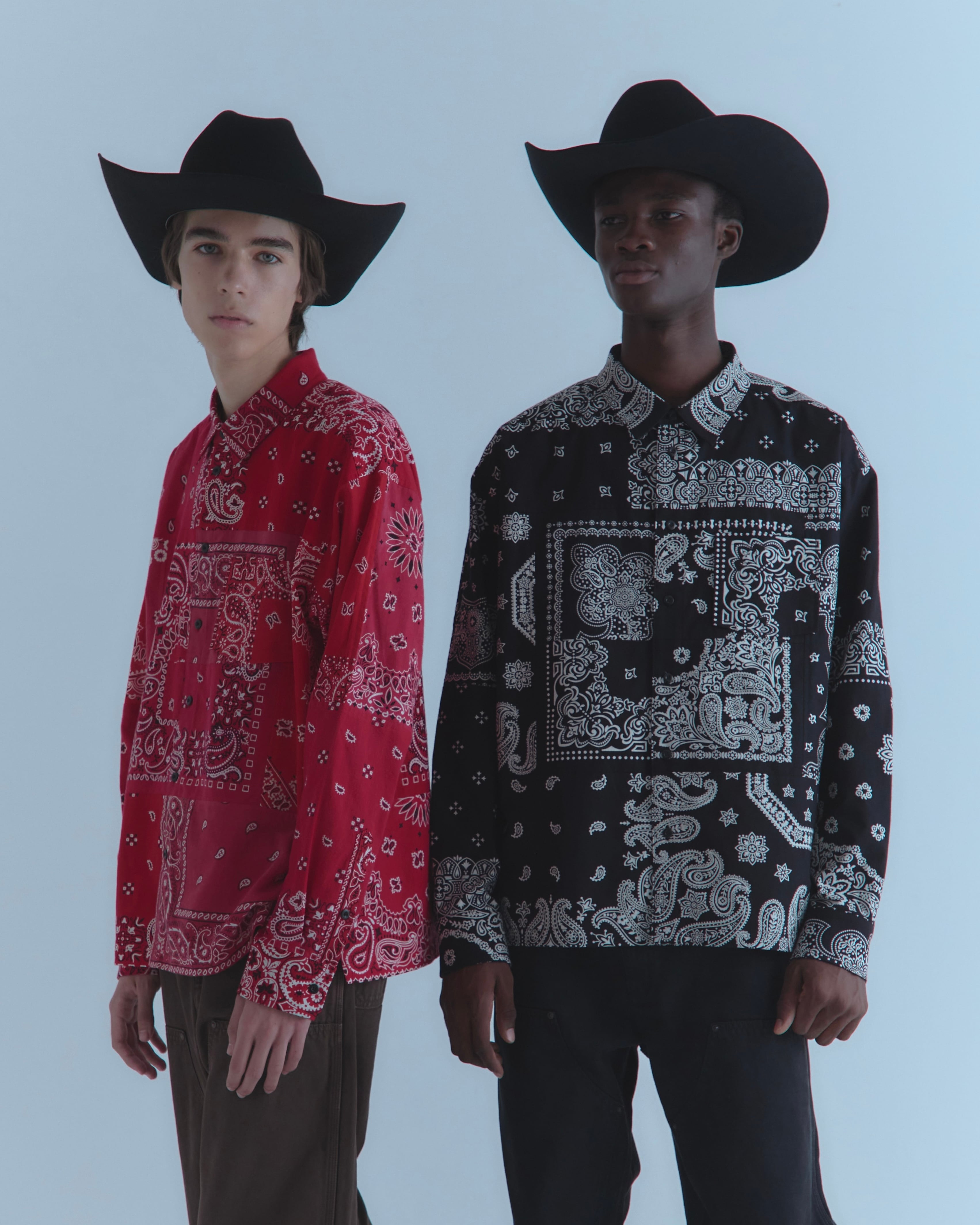 Bandana Shirt c/# BLACK | MIYAGIHIDETAKA