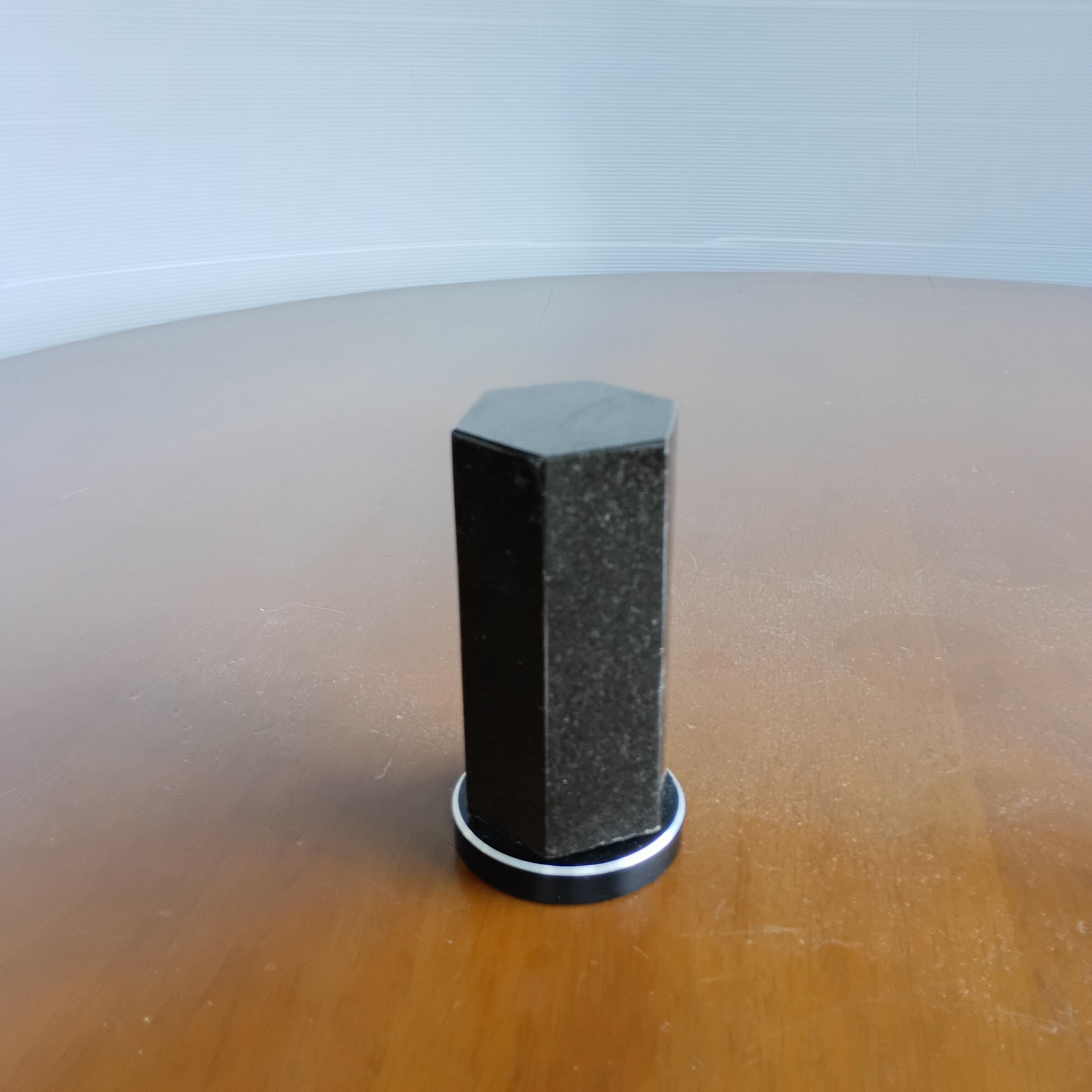 回転位牌　６人用　黒　台付回転体