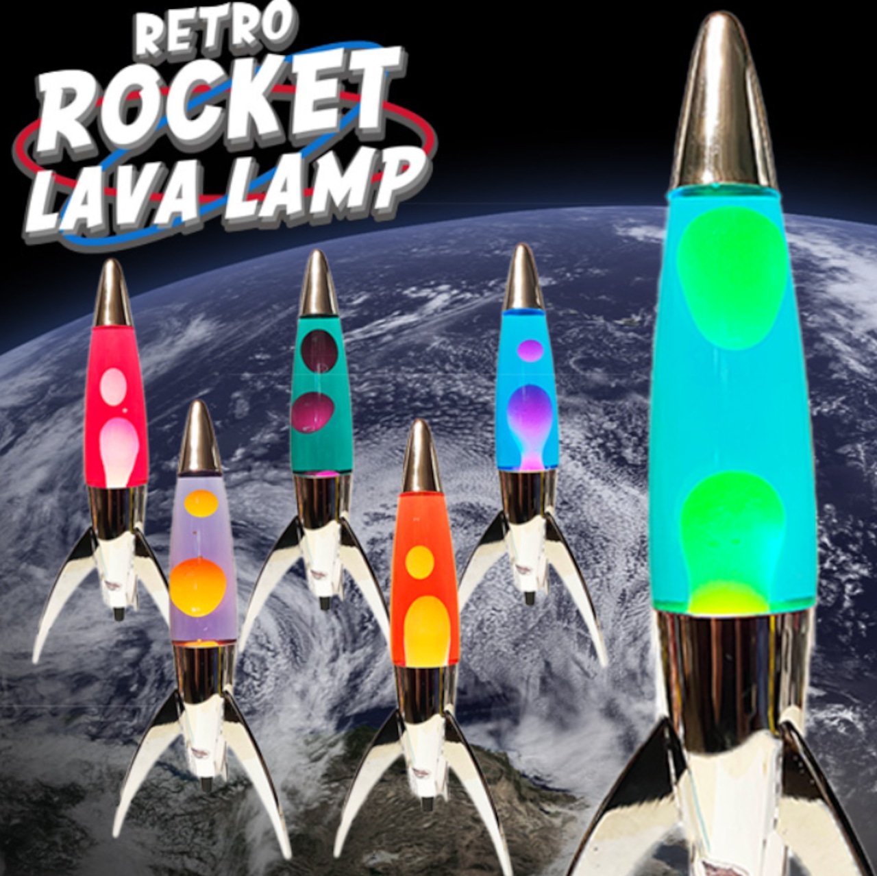 レトロ ロケットラバランプ オレンジ イエロー レトロ ロケットラバランプ オレンジ イエロー | 暮らしの