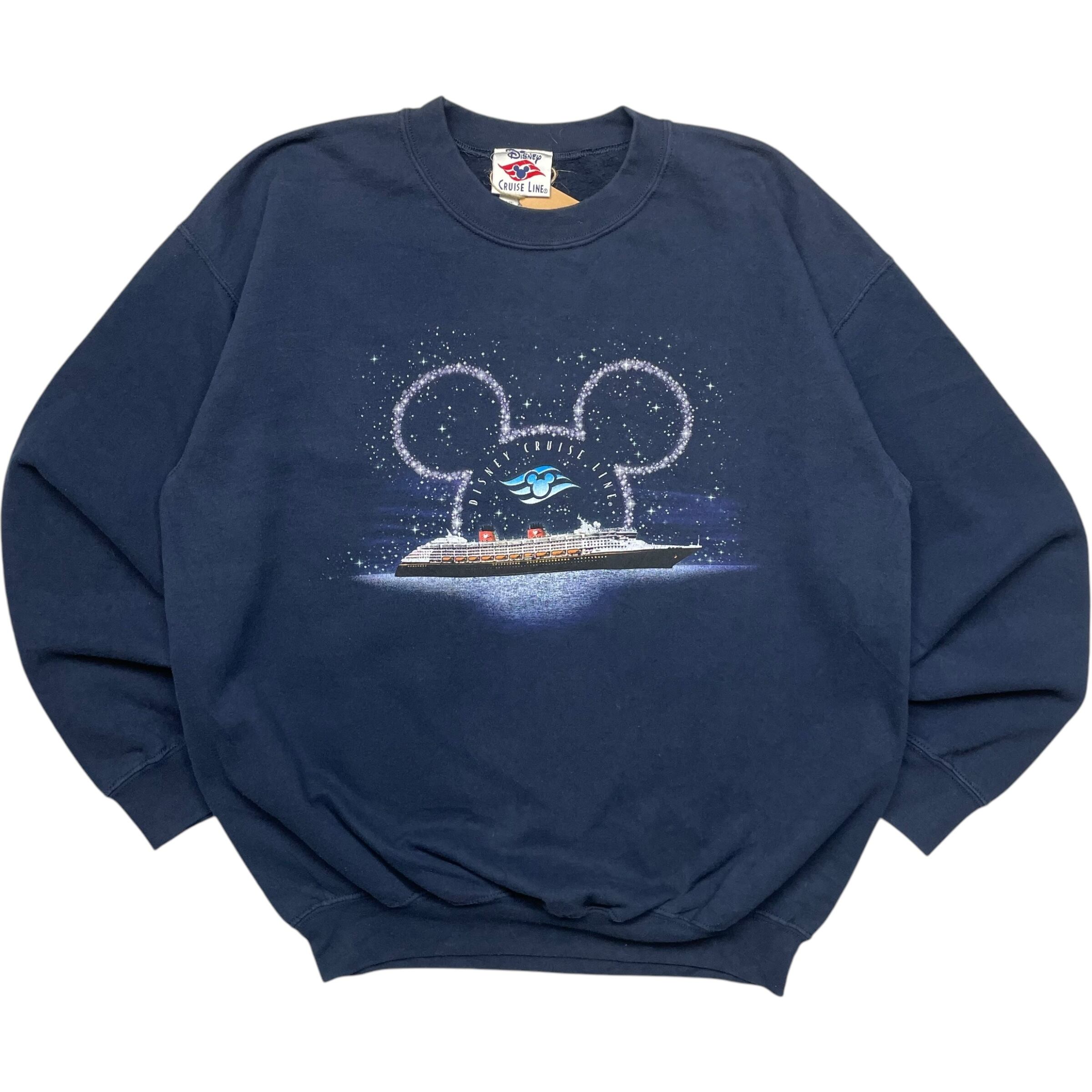 《L》Disney ディズニー Disney Cruise Line スウェット ネイビー no.6795
