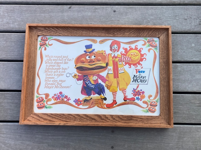 1970s McDonald’s place mat framing