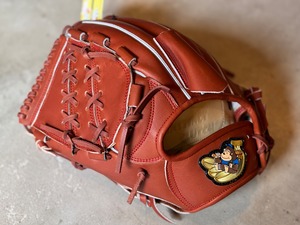 店舗別注【ごりら印の野球道具】硬式用グローブ　型番：SKR  ブラウン　左投げ用